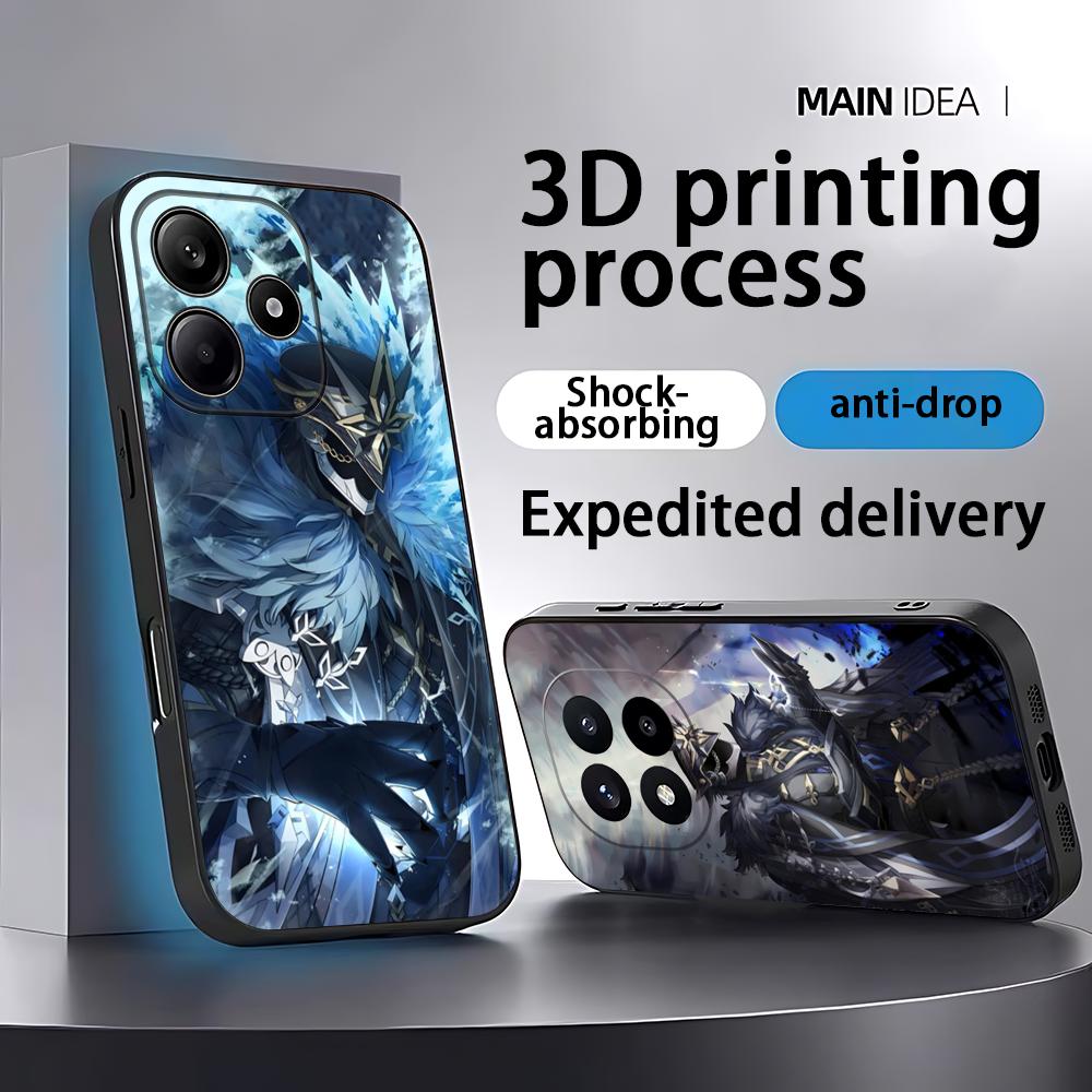 Xiaomi Redmi Note 14 - Etui na telefon Genshin Impact Capitano