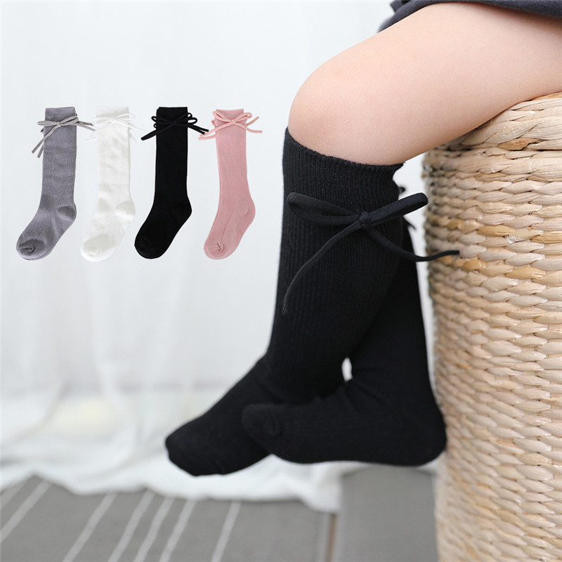 Baby Sock Oximeter - Jesienne skarpety do kolan dziecięce dziewczynki
