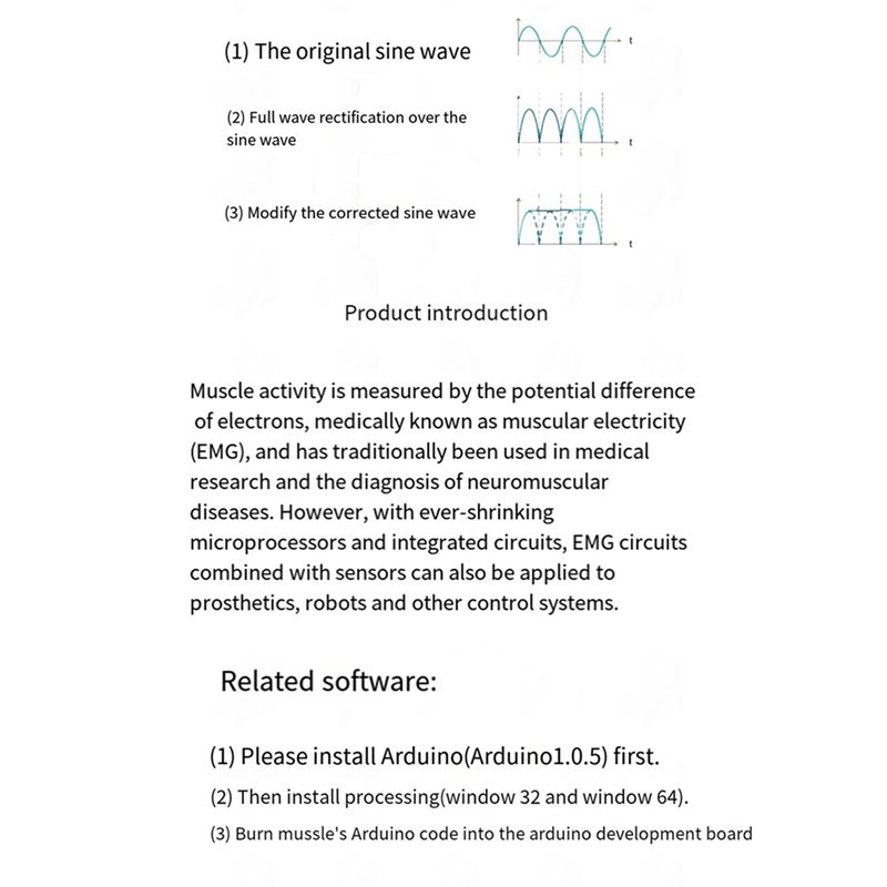 T24C 5X Moduł czujnika elektry – Muscle Sensor Emg recenzja i cena